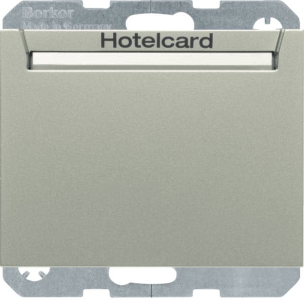 HAGER BOCCHIOTTI - INT.A RELÈ X HOTEL CARD K5 INOX