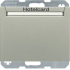 HAGER BOCCHIOTTI - INT.A RELÈ X HOTEL CARD K5 INOX
