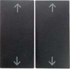 HAGER BOCCHIOTTI - Bilanciere doppio con serigrafia frecce Berker B.3/B.7 antracite opaco