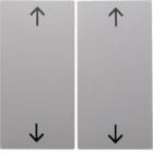 HAGER BOCCHIOTTI - Bilanciere doppio con serigrafia frecce Berker S.1/B.3/B.7 bianco polare opaco
