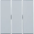 HAGER BOCCHIOTTI - Bilanciere triplo Berker Q.1/Q.3 alu velluto, verniciato 16656084