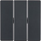 HAGER BOCCHIOTTI - Bilanciere triplo Berker Q.1/Q.3 antracite velluto, verniciato