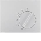 HAGER BOCCHIOTTI - Pezzo centrale x regolatore di temperatura Berker K.1/K.5 alu opaco, verniciato