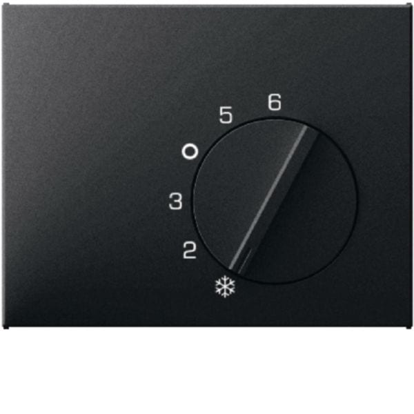 HAGER BOCCHIOTTI - Pezzo centrale per regolatore di temperatura K.1/K.5 antracite opaco, verniciato 16707106