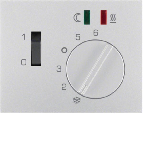 HAGER BOCCHIOTTI - Pezzo c.le x Termostato x risc. a pavimento Serie K.1/K.5 alu opac, vern.