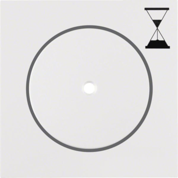 HAGER BOCCHIOTTI - Pezzo c.le x inserto timer elettronico Berker S.1/B.3/B.7 bianco polare opaco