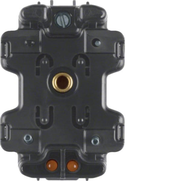 HAGER BOCCHIOTTI - Gruppo LED con morsetto N per interruttore doppio nero 1680