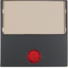 HAGER BOCCHIOTTI - Bilanciere con lente ed etichetta grande Berker B.3/B.7 antracite opaco 16961606