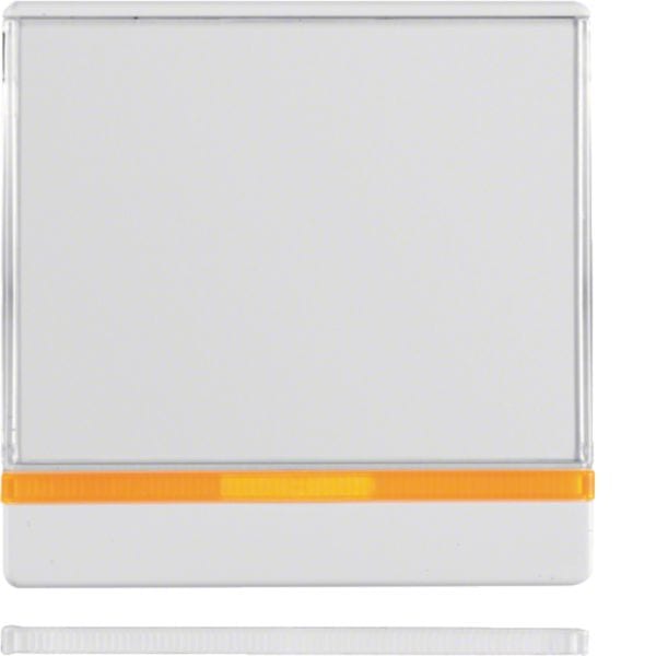 HAGER BOCCHIOTTI - Bilanciere con lente e portaetich. grande Berker Q.1/Q.3 bianco polare velluto 16966089