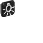 HAGER BOCCHIOTTI - Lente con serigrafia per luce Berker W.1 trasparente