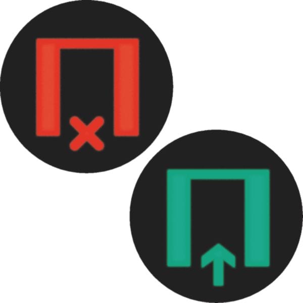 HAGER BOCCHIOTTI - Lamina bicolore + simb. attendere / entrare x segnale lum. tondo a LED 19058014