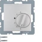 HAGER BOCCHIOTTI - Termostato, contatto di commutazione, + pezzo c.le Serie B.7 alu opac, vern. 20261404