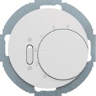 HAGER BOCCHIOTTI - Termostato, deviat., + pezzo c.le + comm. Estate/Inverno R.Classic bianco polare