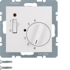 HAGER BOCCHIOTTI - Termostato cont. NC + pezzo c.le 24 V CA/CC Serie S.1/B.3/B.7 bianco pol. opac