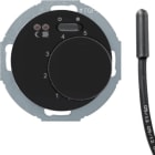 HAGER BOCCHIOTTI - Termostato cont. NA + pezzo c.le x risc. a pavim. Serie 1930/R.classic nero luc. 20342035