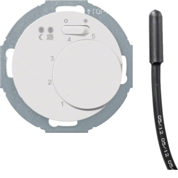 HAGER BOCCHIOTTI - Termost. cont. NA + mostr. x risc. a pavim Serie 1930/R.classic bianco pol. luc. 20342079