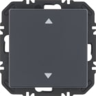 HAGER BOCCHIOTTI - Modulo EnOcean con bilanciere  con simbolo frecce, Q.x velluto vern. antracite 24116286