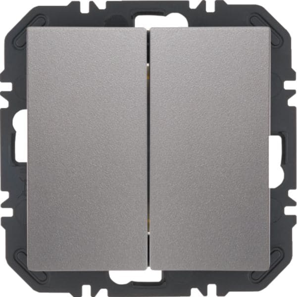 HAGER BOCCHIOTTI - Pulsanti Friends of Hue 2 IN, B.x, alluminio velluto verniciato