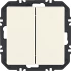 HAGER BOCCHIOTTI - Pulsanti Friends of Hue 2 IN, Q.x, bianco polare velluto 24126039