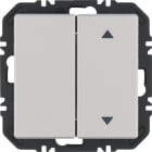 HAGER BOCCHIOTTI - Modulo EnOcean con bilanc, doppio con frecce a lato, Q.x allum. vern. velluto 24126384