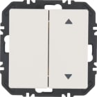 HAGER BOCCHIOTTI - Modulo EnOcean con bilanc, doppio con frecce a lato, Q.x velluto bianco polare 24126389