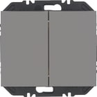 HAGER BOCCHIOTTI - Pulsanti Friends of Hue 2 IN,K.5, acciaio inox 24127034