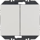 HAGER BOCCHIOTTI - Modulo EnOcean con bilanciere doppio, K.x alluminio verniciato opaco 24127103