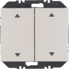 HAGER BOCCHIOTTI - Modulo EnOcean con bilanciere doppio con frecce, K.x acciaio inox vern. opaco 24127204