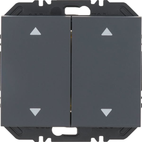 HAGER BOCCHIOTTI - Modulo EnOcean con bilanciere doppio con frecce, K.x antracite opaco