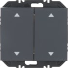 HAGER BOCCHIOTTI - Modulo EnOcean con bilanciere doppio con frecce, K.x antracite opaco 24127206