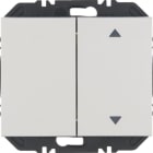 HAGER BOCCHIOTTI - Modulo EnOcean con bilanciere doppio con frecce a lato, K.x allum. vern. opaco 24127303