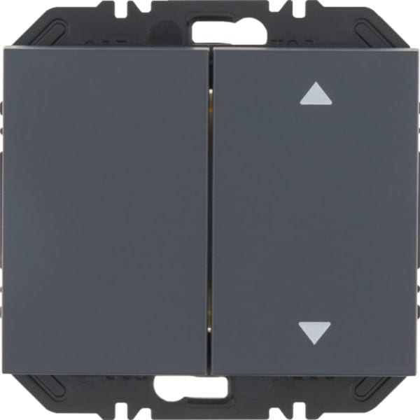 HAGER BOCCHIOTTI - Modulo EnOcean con bilanciere doppio con frecce su un lato, K.x antracite opaco 24127306