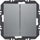 HAGER BOCCHIOTTI - Modulo EnOcean con bilanciere doppio, S.1/B.x alluminio verniciato opaco 24128104