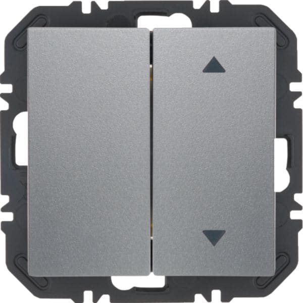 HAGER BOCCHIOTTI - Modulo EnOcean con bilanc, doppio con frecce a lato, S.1/B.x allum. vern. opaco 24128304