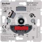 HAGER BOCCHIOTTI - Dimmer a manopola (R, L) - 2 fili - 500W (100W LED) - 230 V AC