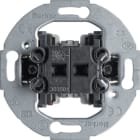 HAGER BOCCHIOTTI - Interruttore doppio con comune, 10 AX - 250 V anello di supporto rotondo
