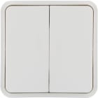 HAGER BOCCHIOTTI - Bilanciere doppio W.1 bianco polare