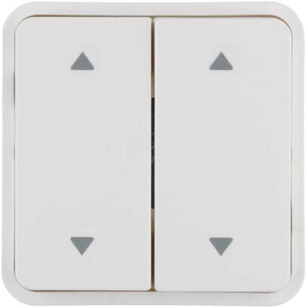 HAGER BOCCHIOTTI - Bilanciere doppio con serigrafia frecce W.1 bianco polare