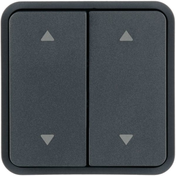 HAGER BOCCHIOTTI - Bilanciere doppio con serigrafia frecce W.1 grigio