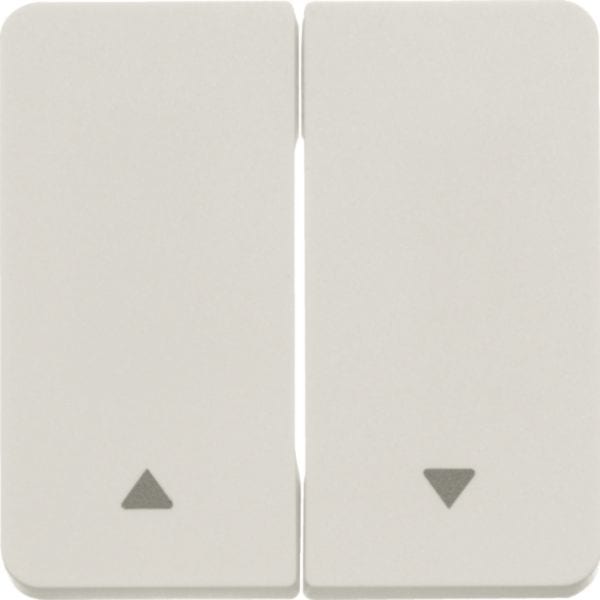 HAGER BOCCHIOTTI - Bilanciere doppio con serigrafia freccia singola Berker W.1 bianco polare opaco 30753532