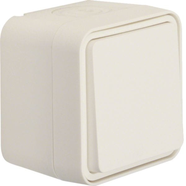 HAGER BOCCHIOTTI - Deviatore a parete Berker W.1 bianco polare opaco