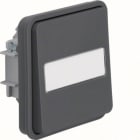 HAGER BOCCHIOTTI - Supporto deviatore con bilanciere a parete/da incasso Serie W.1 grigio opaco