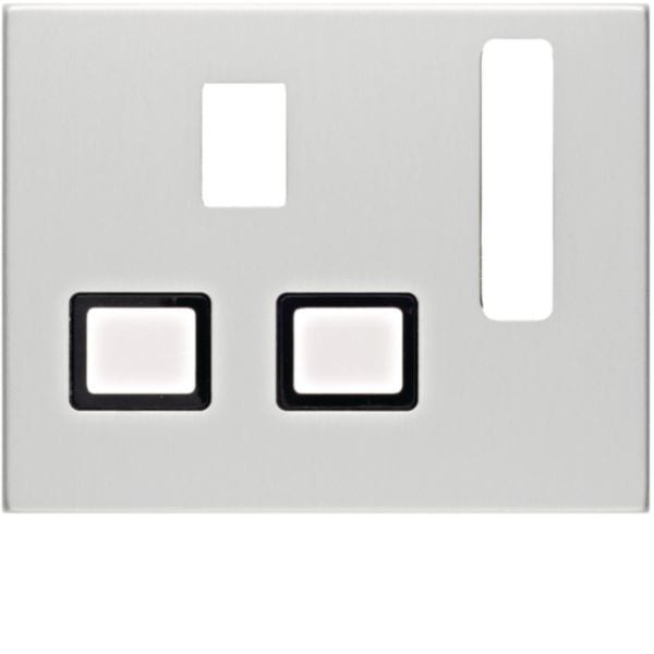 HAGER BOCCHIOTTI - Pezzo c.le x prese, BRITISH STANDARD disinseribile Serie K.5 allum.anodizzato