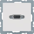 HAGER BOCCHIOTTI - Presa VGA Berker Q.1/Q.3 bianco polare velluto