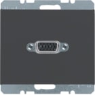 HAGER BOCCHIOTTI - Presa VGA posteriore Berker K.1 antracite opaco, verniciato 3315417006