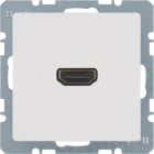 HAGER BOCCHIOTTI - Presa High Definition Berker Q.1/Q.3 bianco polare velluto