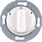 HAGER BOCCHIOTTI - Commut. a manopola bipolare x venez. + pezzo c.le Serie 1930/Glas bianco pol. 381203