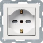 HAGER BOCCHIOTTI - Presa ITA con messa a terra e SCHUKO 10 A/16 A Serie Q.1/Q.3 Bianco pol. Vellut