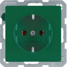 HAGER BOCCHIOTTI - Presa SCHUKO Berker Q.1/Q.3 verde velluto