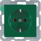 HAGER BOCCHIOTTI - Presa SCHUKO Berker S.1/B.3/B.7 verde lucido